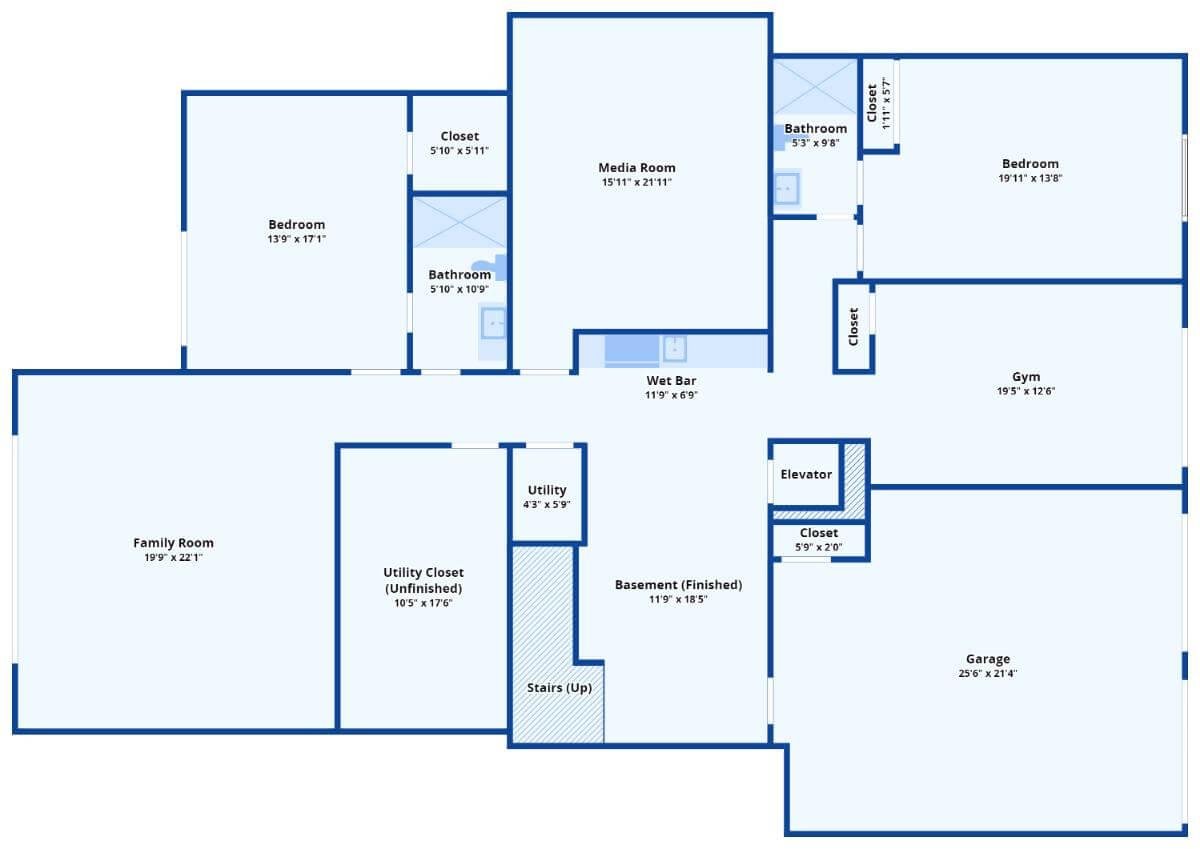 Check Out the Media Room and Wet Bar Combo on This Floor Plan