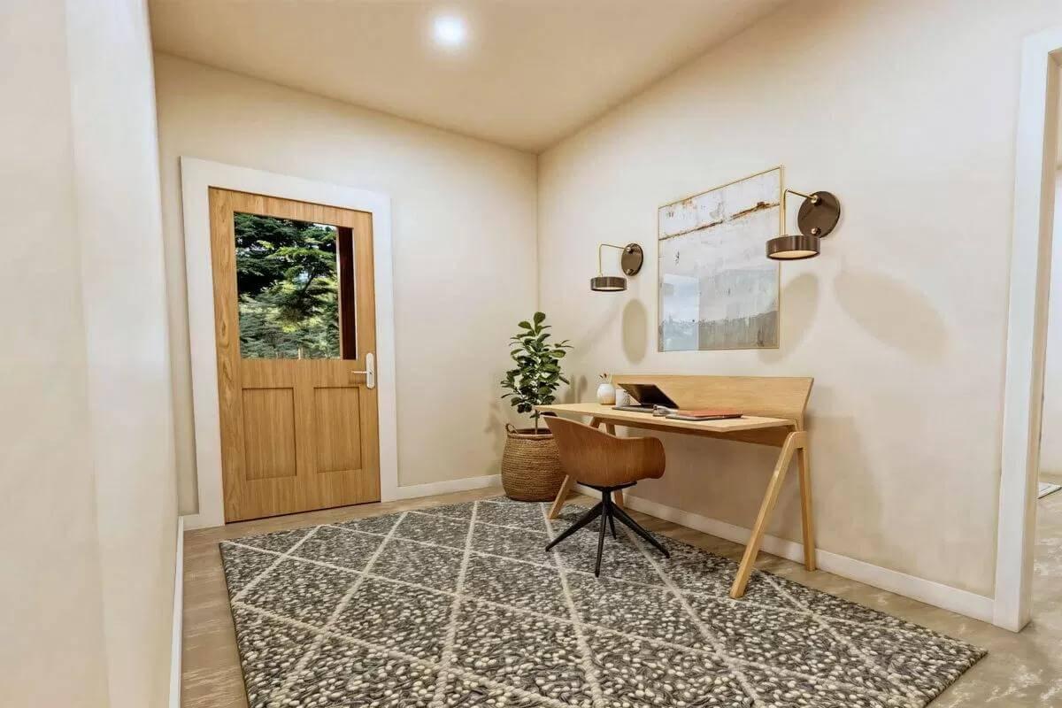 Notice the Simple Elegance of This Home Office Nook