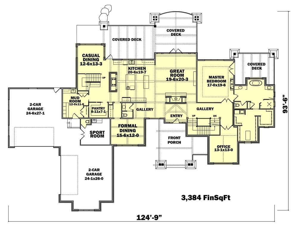 Explore the Expansive Great Room and Multiple Covered Decks in This 3,384 Sq Ft Home