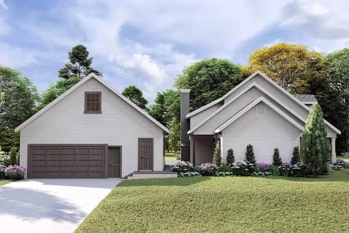 Craftsman Home with Seamless Garage Integration
