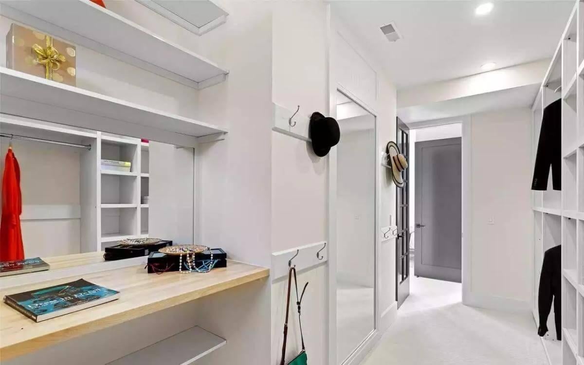 Wow, Look at This Streamlined Walk-In Closet with Smart Built-Ins