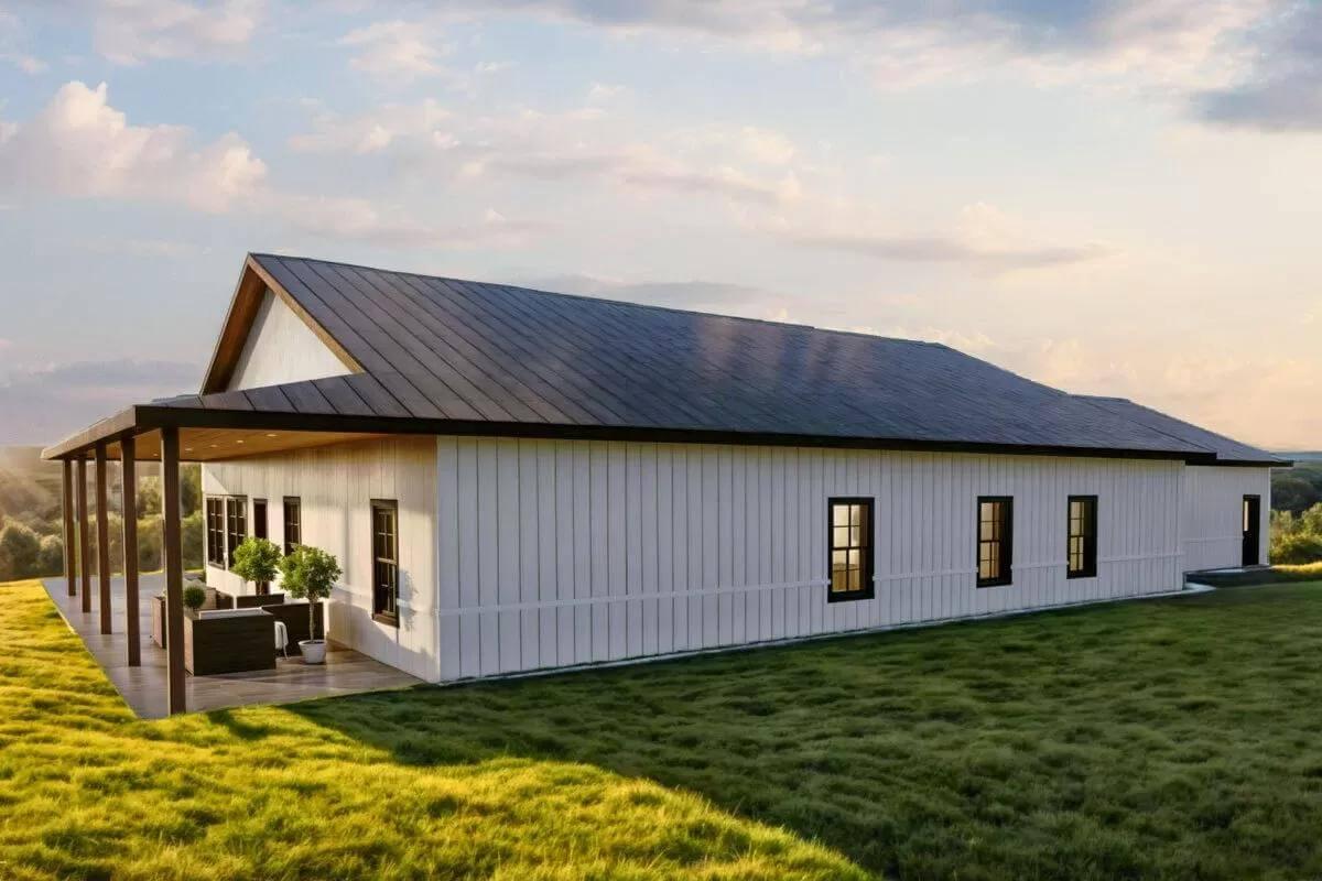 Enjoy the Expansive Views from This Modern Farmhouse Porch