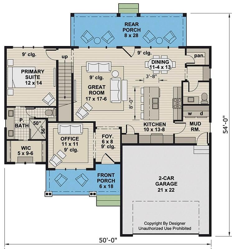 Explore This Pet-Friendly Home with a Spacious Rear Porch
