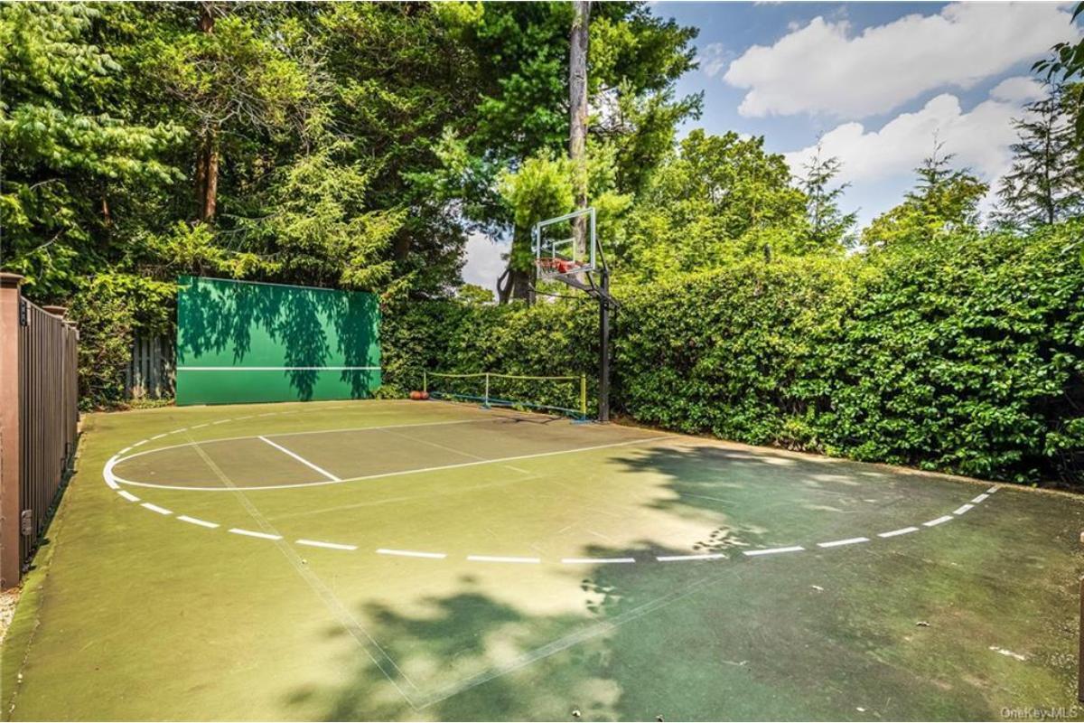 Step Onto This Secluded Basketball Court Surrounded by Nature