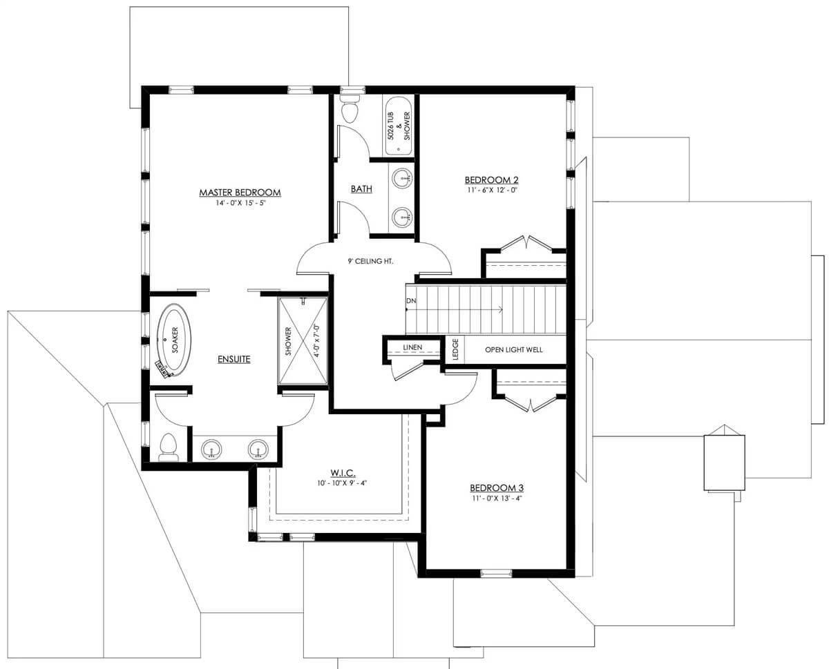 Explore This Thoughtfully Designed Three-Bedroom Upper Floor Layout