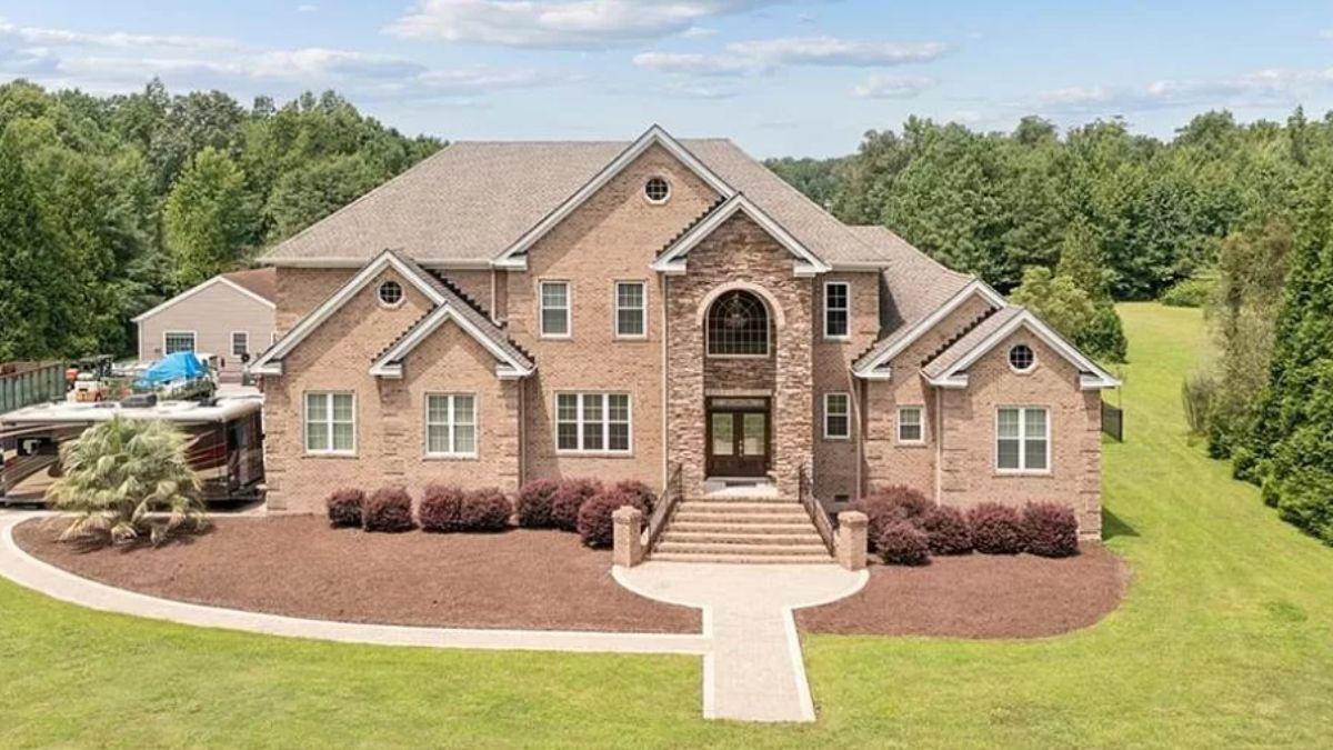 Bask in the Symmetry and Bold Facade with Twin Brick Gables