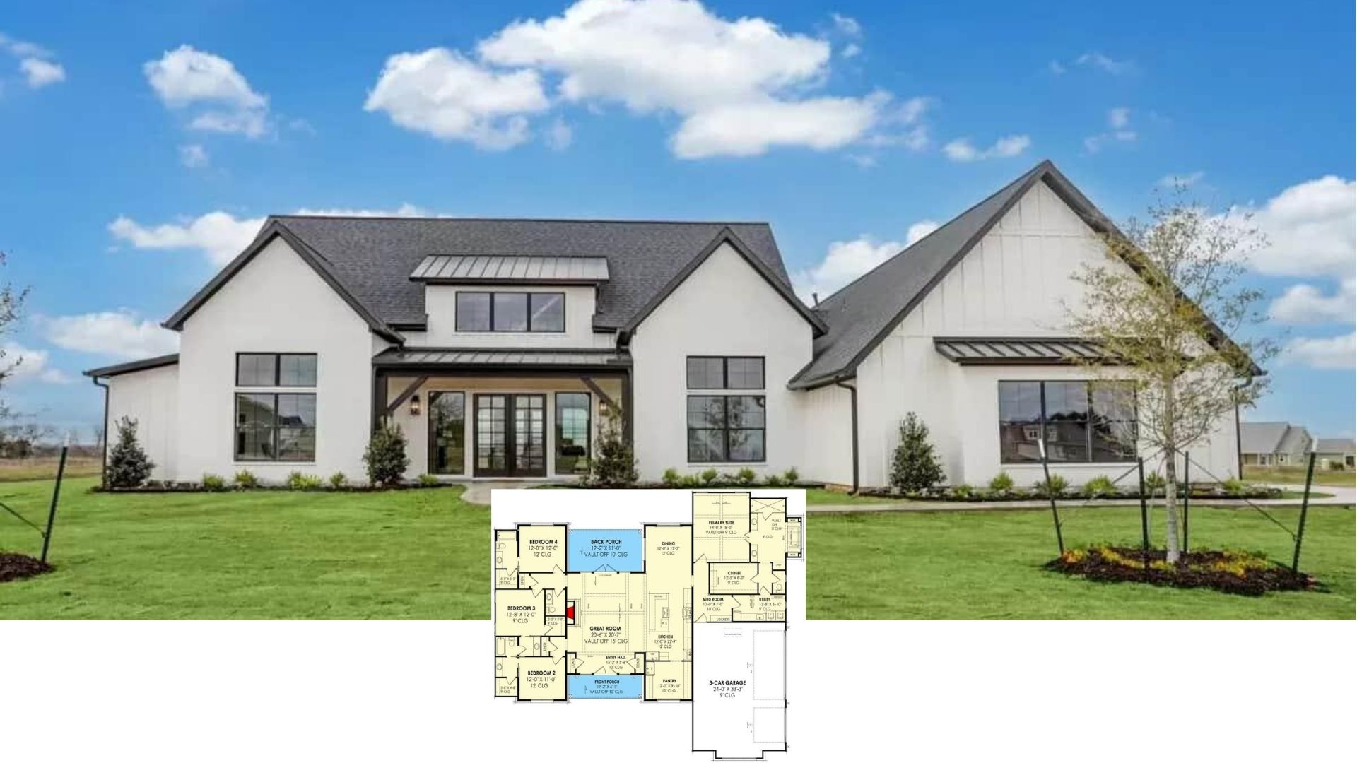 10 of the Best Farmhouse Layouts Designed with 2,000 to 3,000 Sq. Ft. of Space (Floor Plans Included)