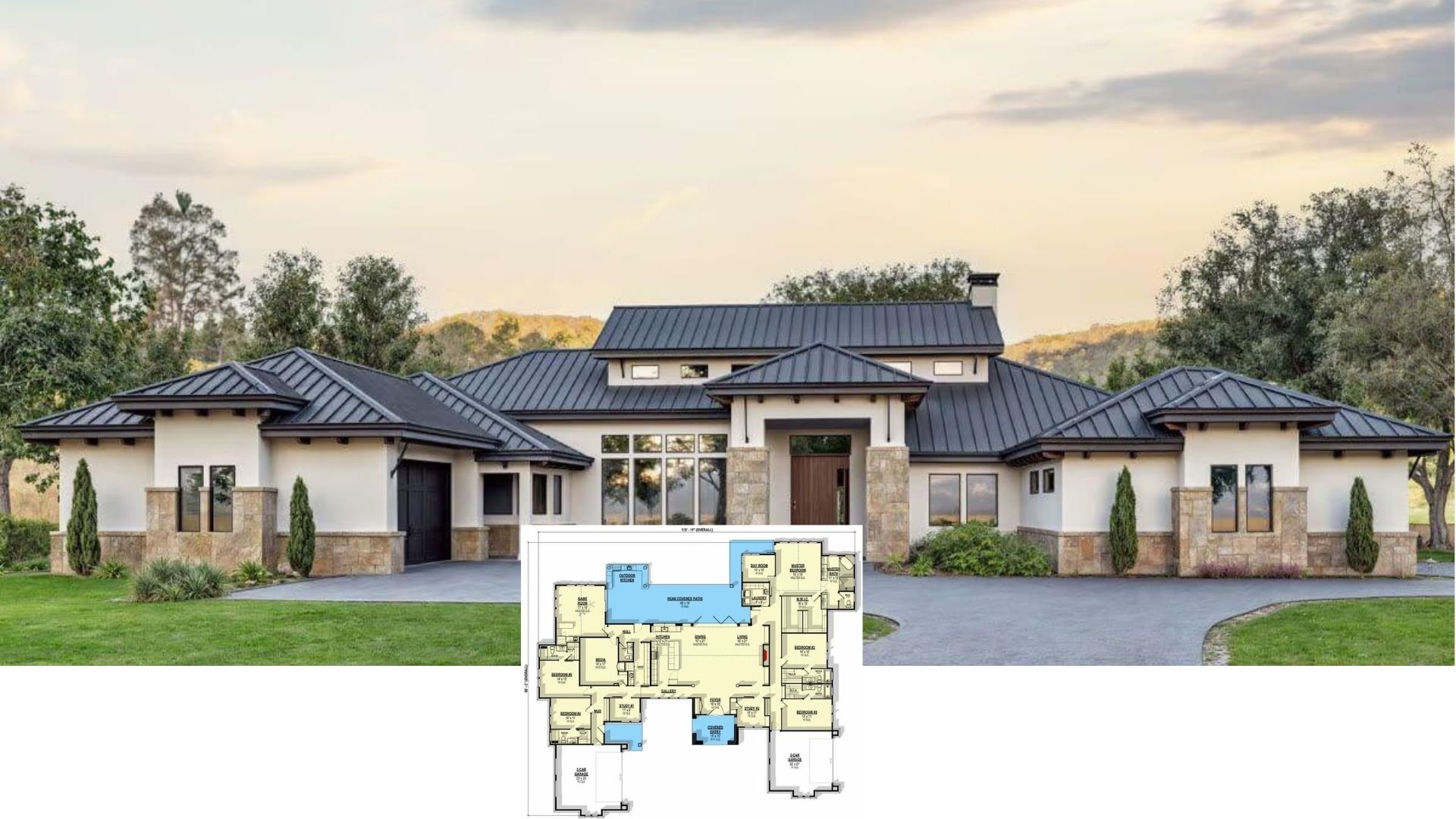 10 Homes Designed with Outdoor Kitchens and Cooking Areas for Al Fresco Dining (Floor Plans Included)