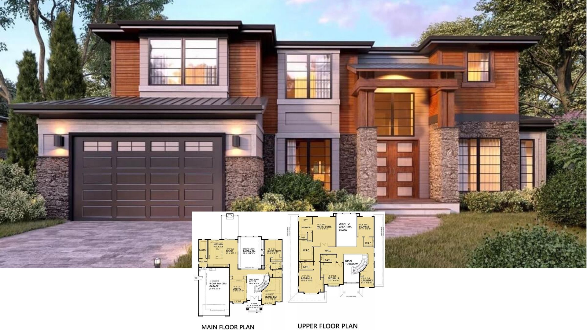 10 of the Best Homes Designed with 3,000–6,000 Sq. Ft. of Space (Floor Plans Included)