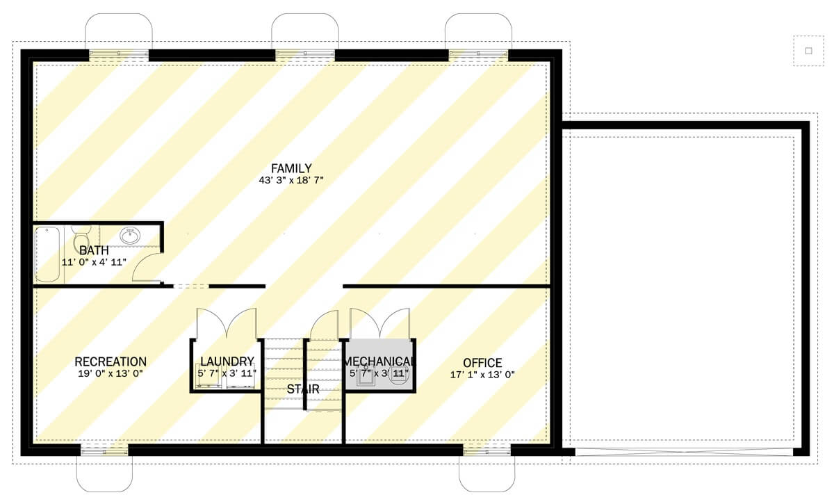 Optional Lower Level Floor Plan