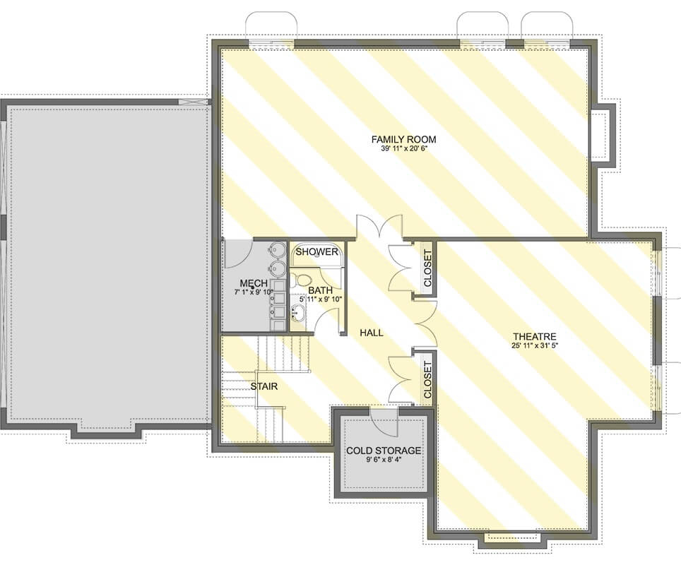Lower Level Floor Plan