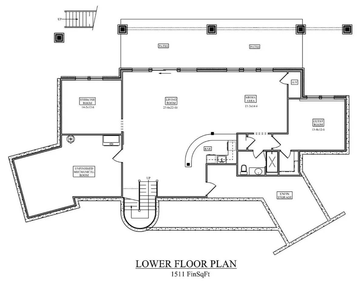 Lower Level Floor Plan
