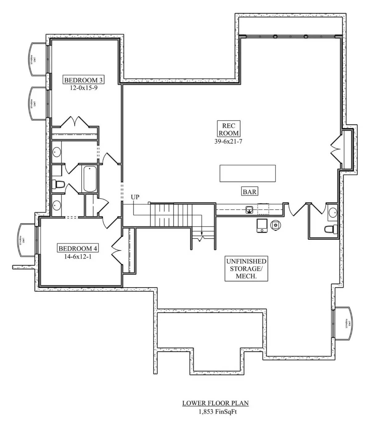 Lower Level Floor Plan