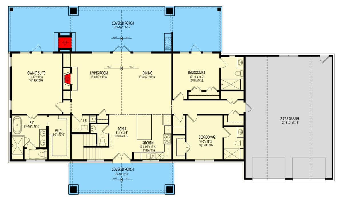 Main Level Floor Plan
