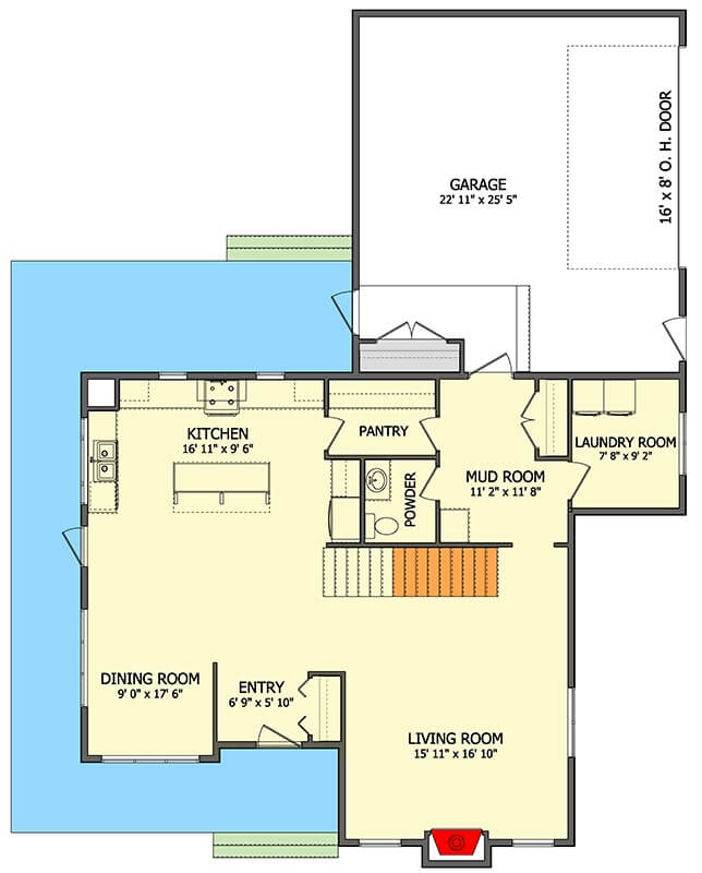 Main Level Floor Plan