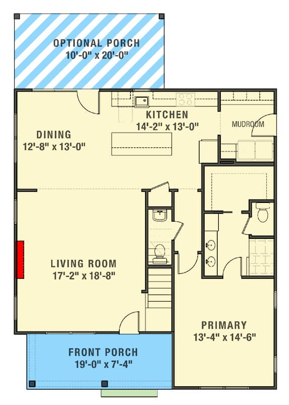 Main Level Floor Plan