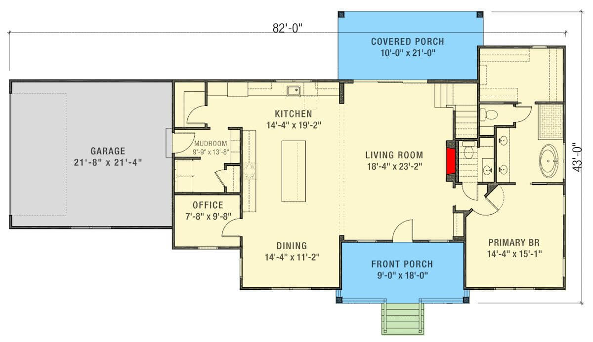 Main Level Floor Plan