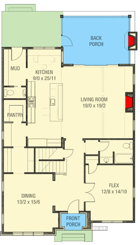 Main Level Floor Plan