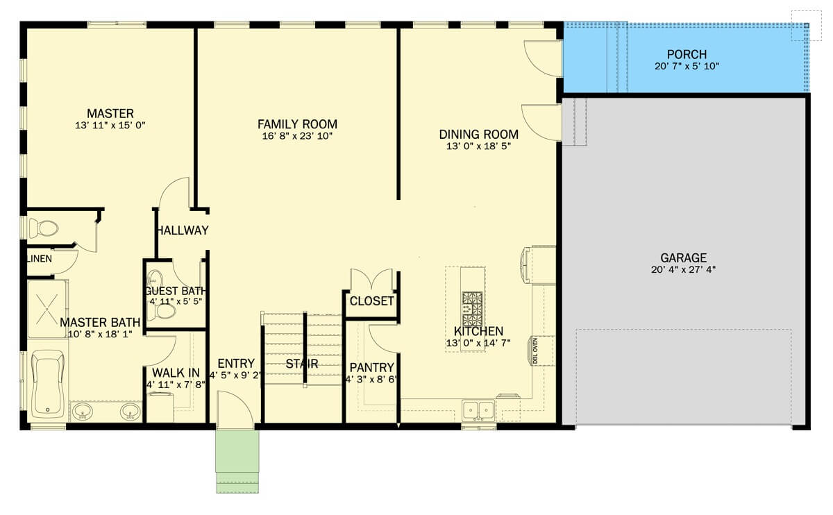 Main Level Floor Plan