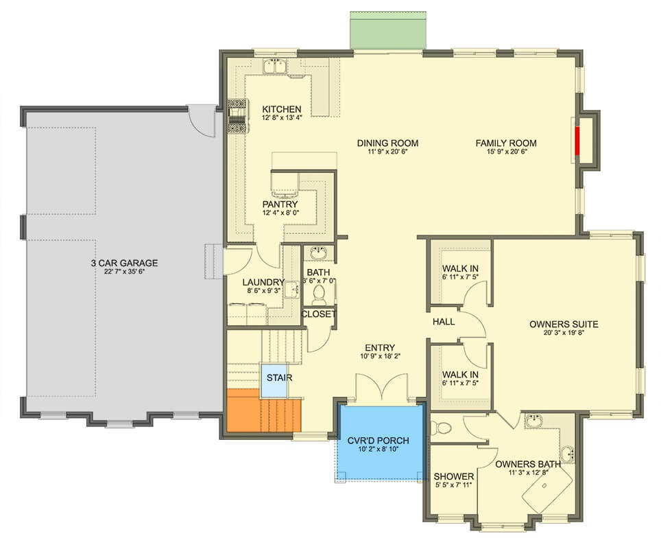 Main Level Floor Plan