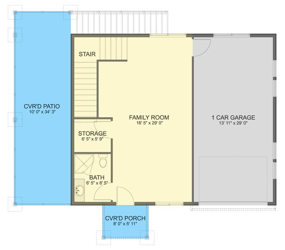 Main Level Floor Plan
