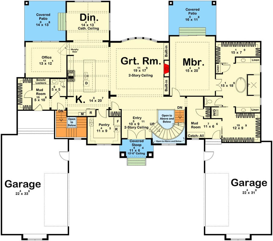 Main Level Floor Plan