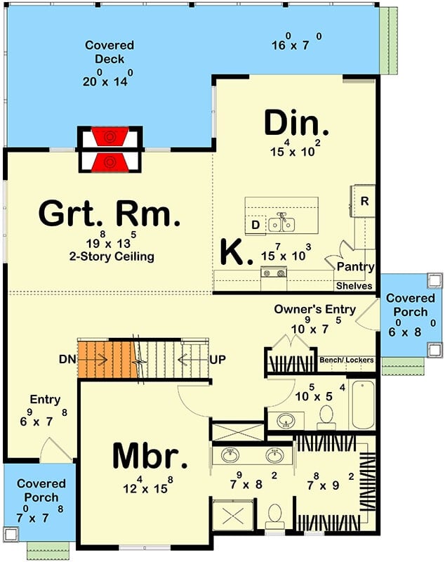 Main Level Floor Plan
