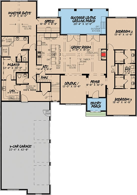 Main Level Floor Plan
