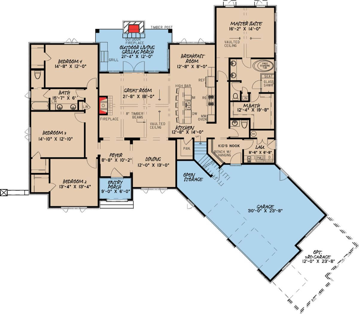 Main Level Floor Plan