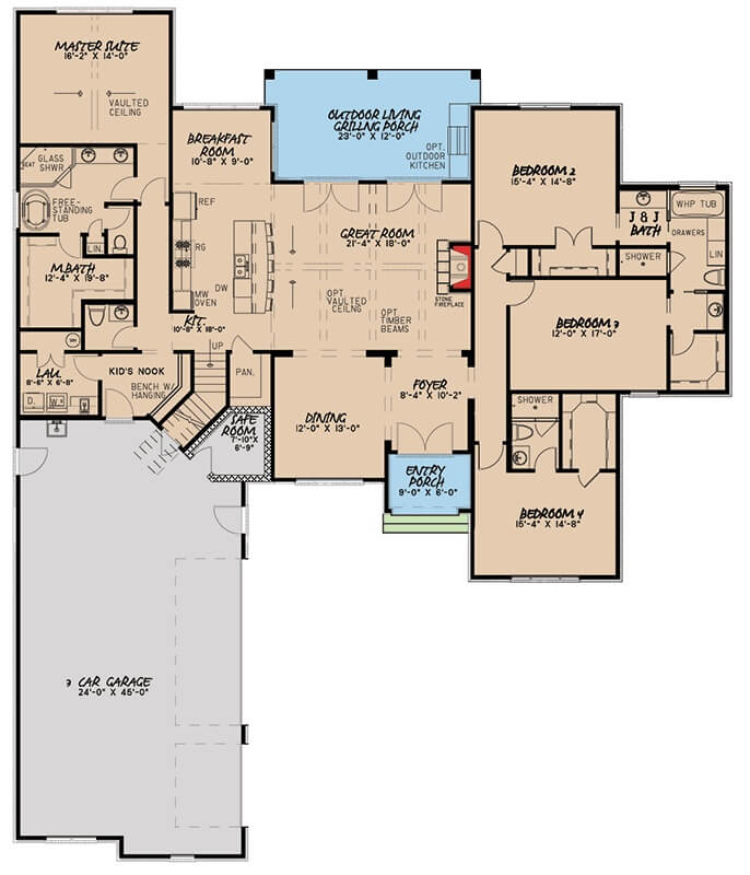Main Level Floor Plan