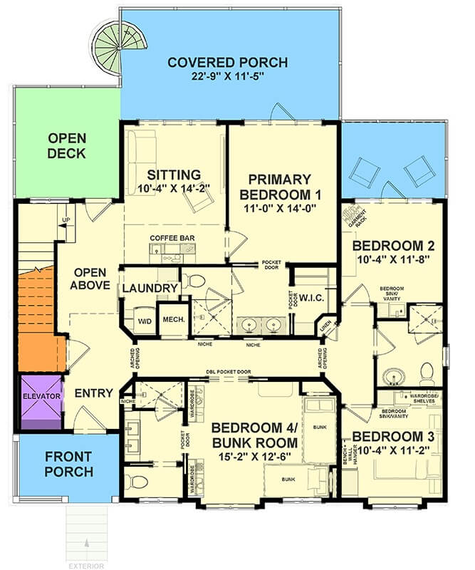 Main Level Floor Plan