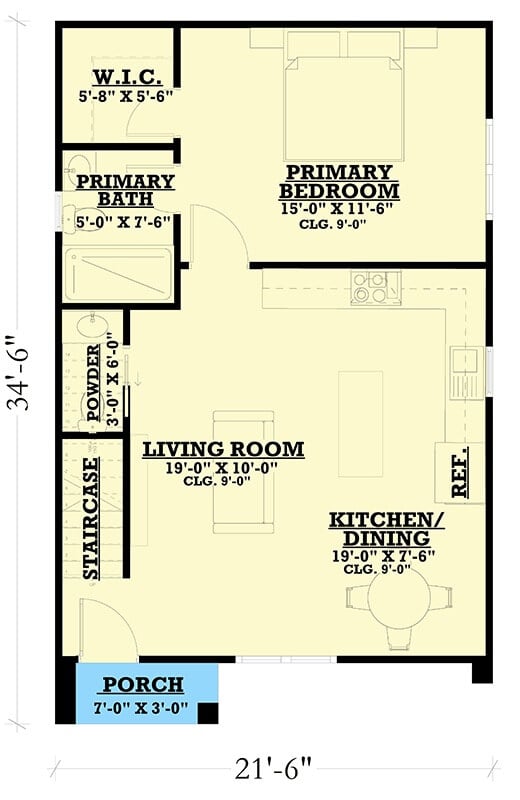 Main Level Floor Plan