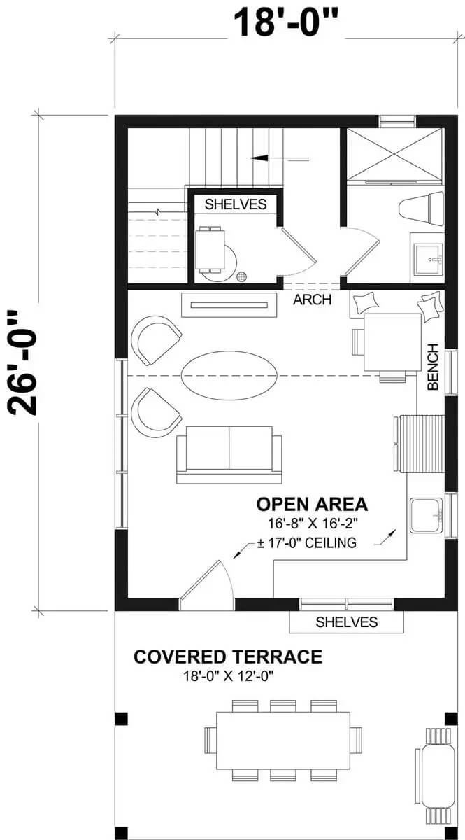 Main Level Floor Plan