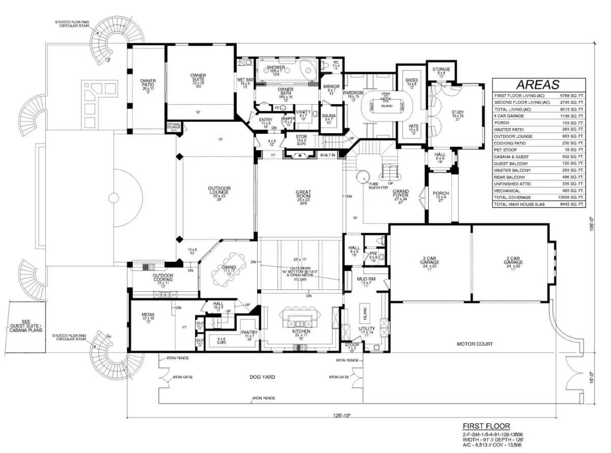 Main Level Floor Plan