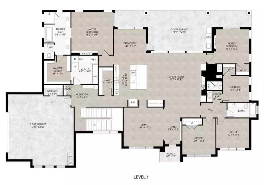 Main Level Floor Plan