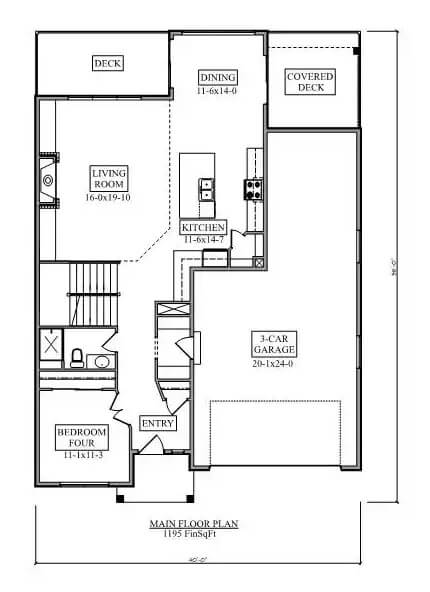 Main Level Floor Plan
