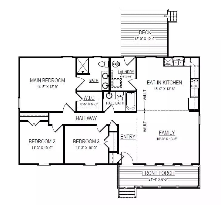 Main Level Floor Plan