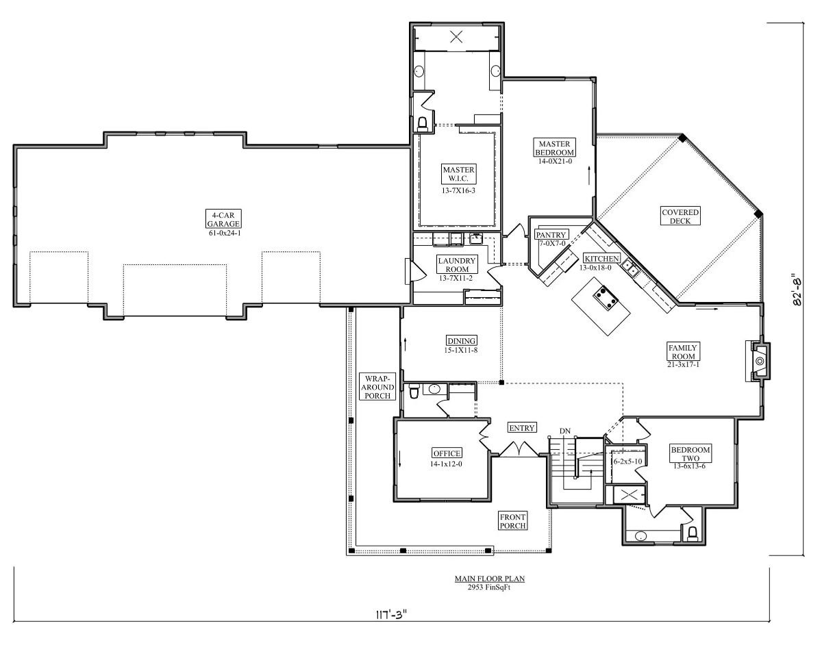 Main Level Floor Plan