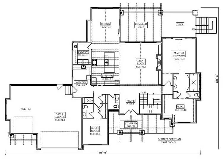 Main Level Floor Plan