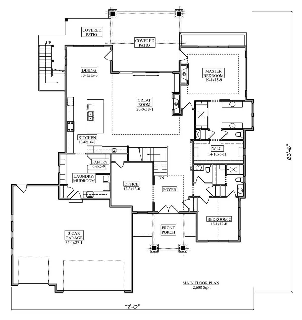 Main Level Floor Plan