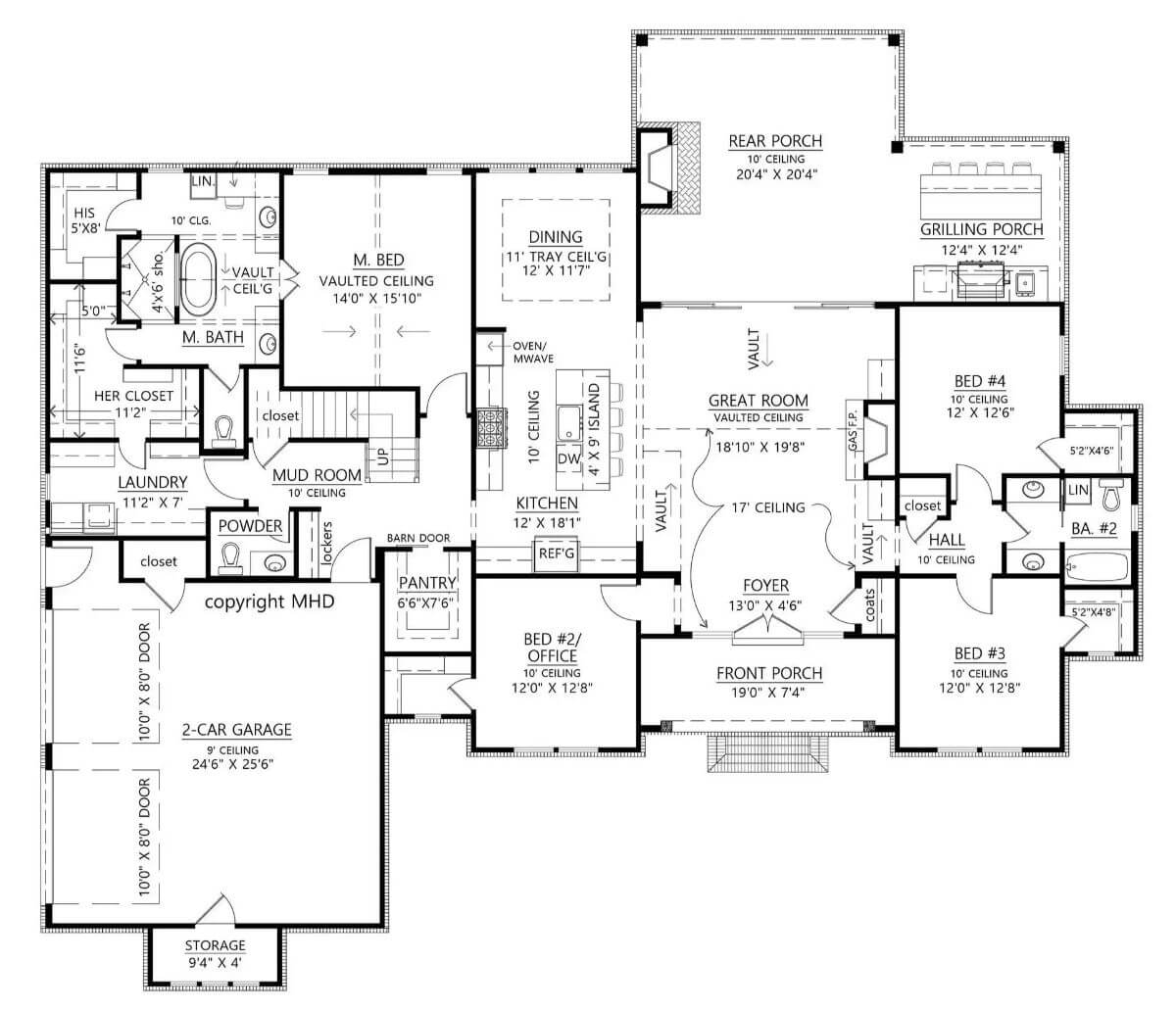 Main Level Floor Plan