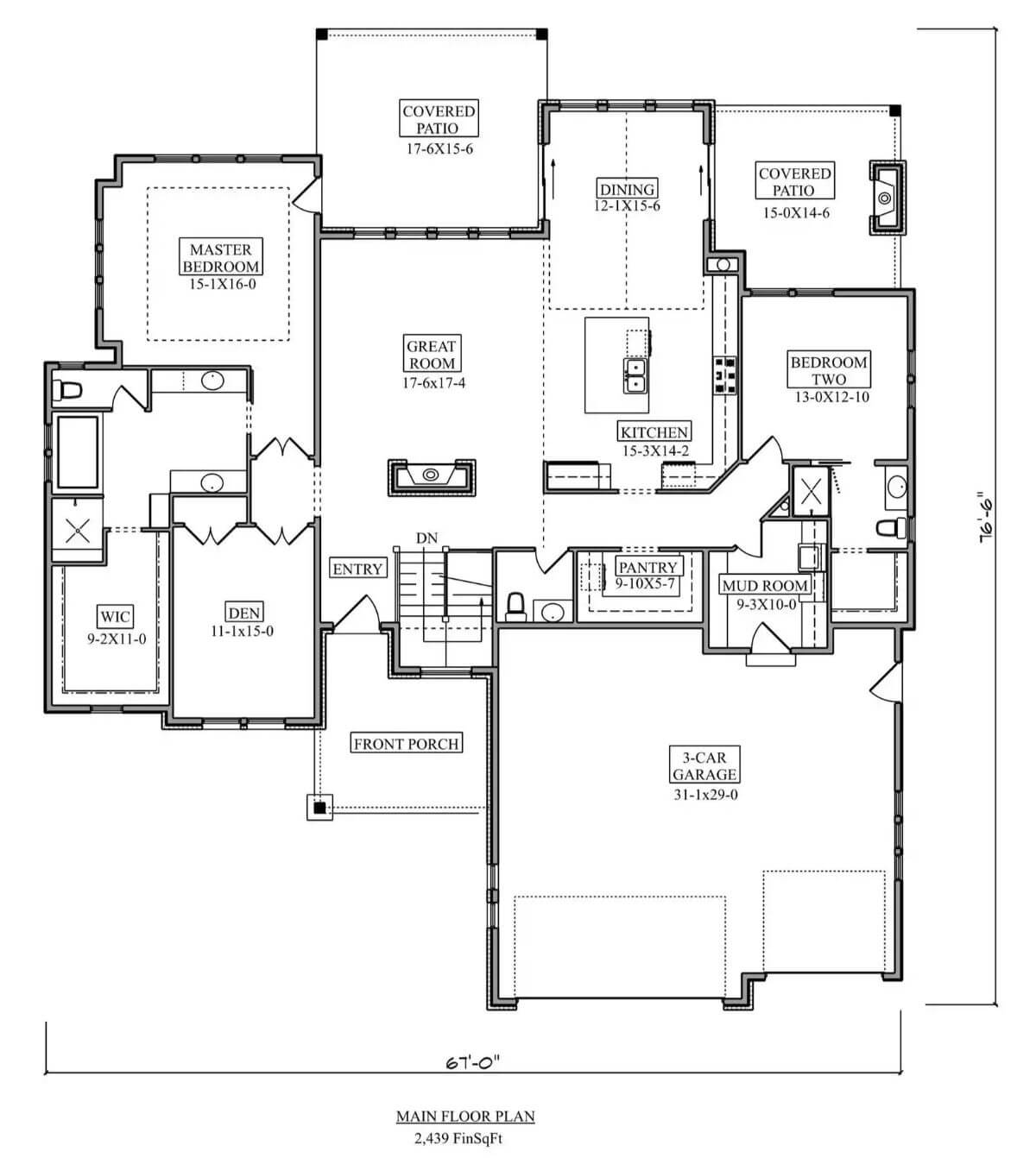 Main Level Floor Plan