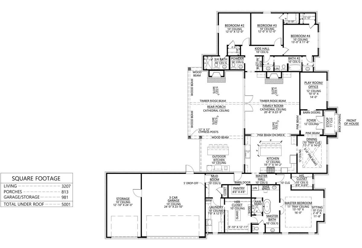 Main Level Floor Plan