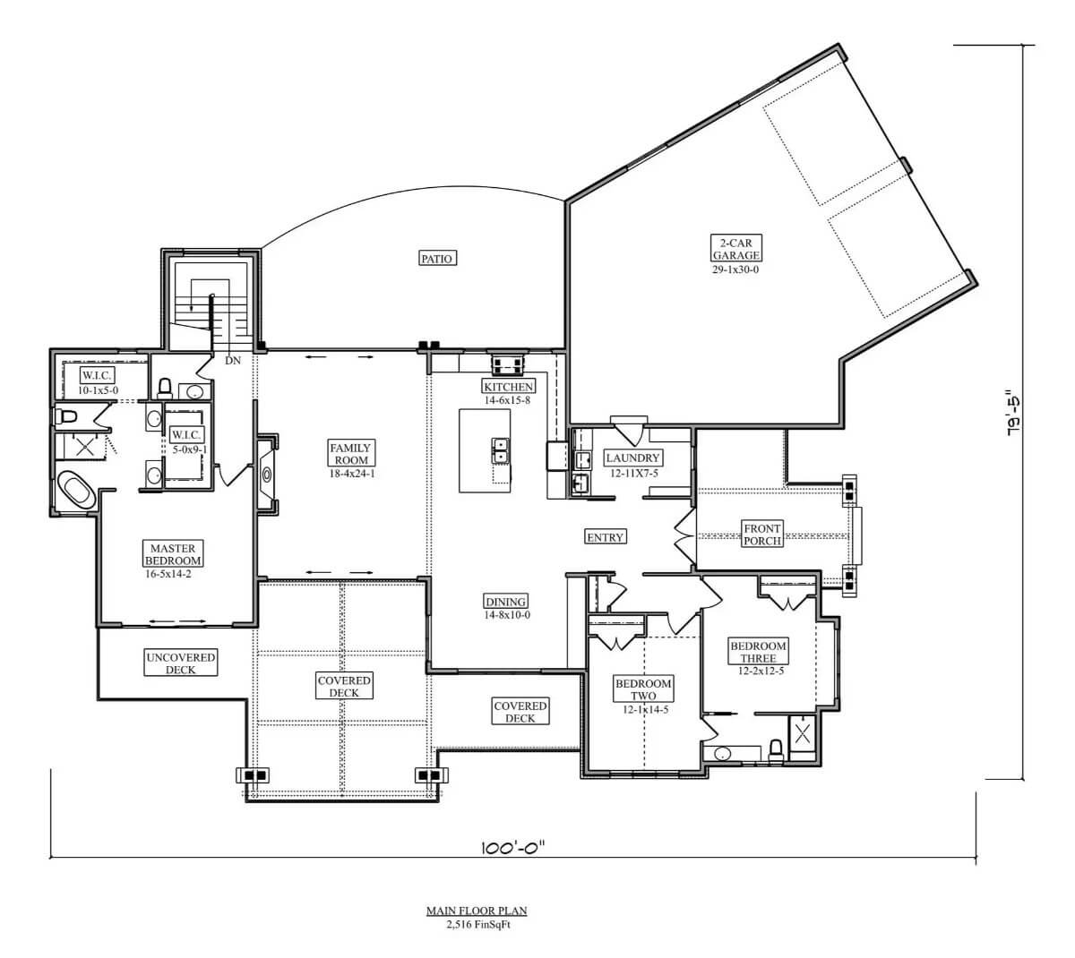 Main Level Floor Plan