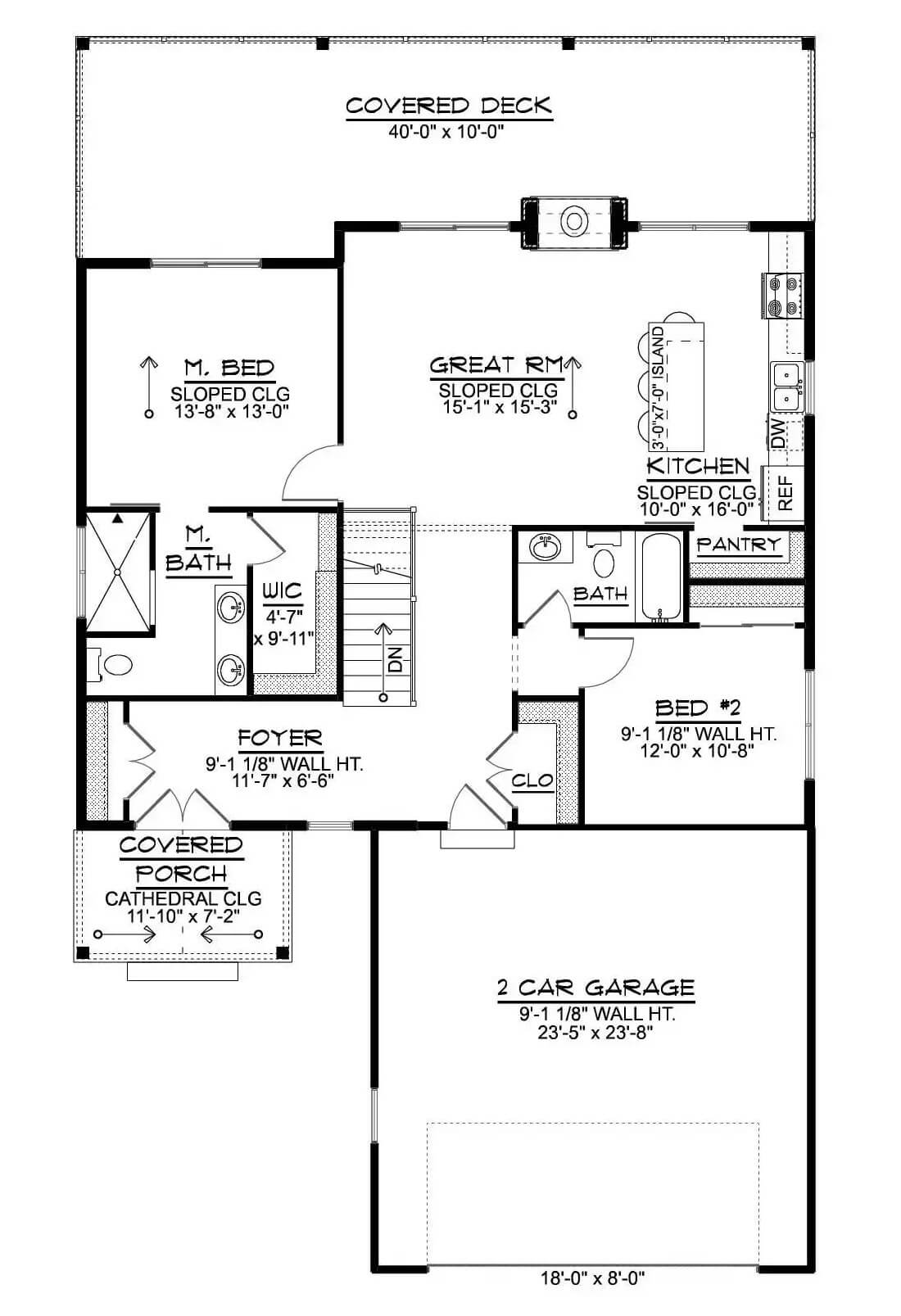 Main Level Floor Plan