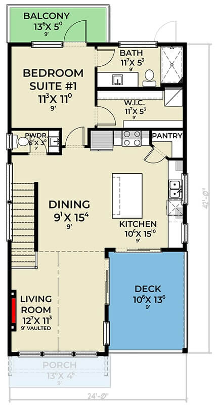 Second Level Floor Plan