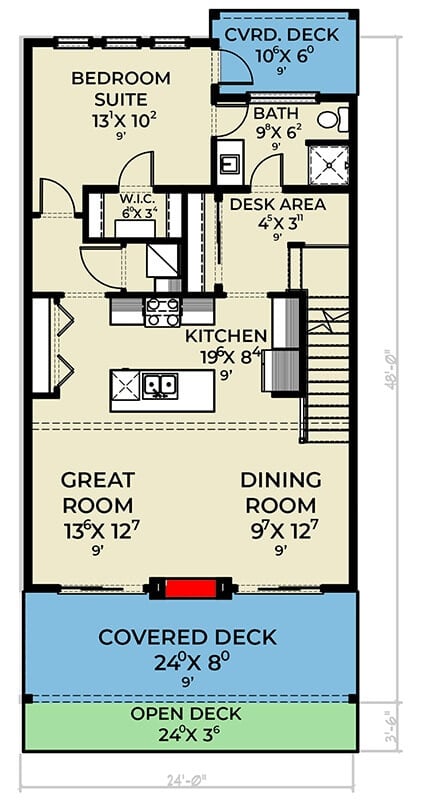 Second Level Floor Plan