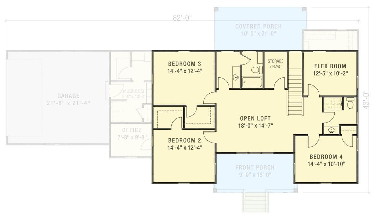 Second Level Floor Plan