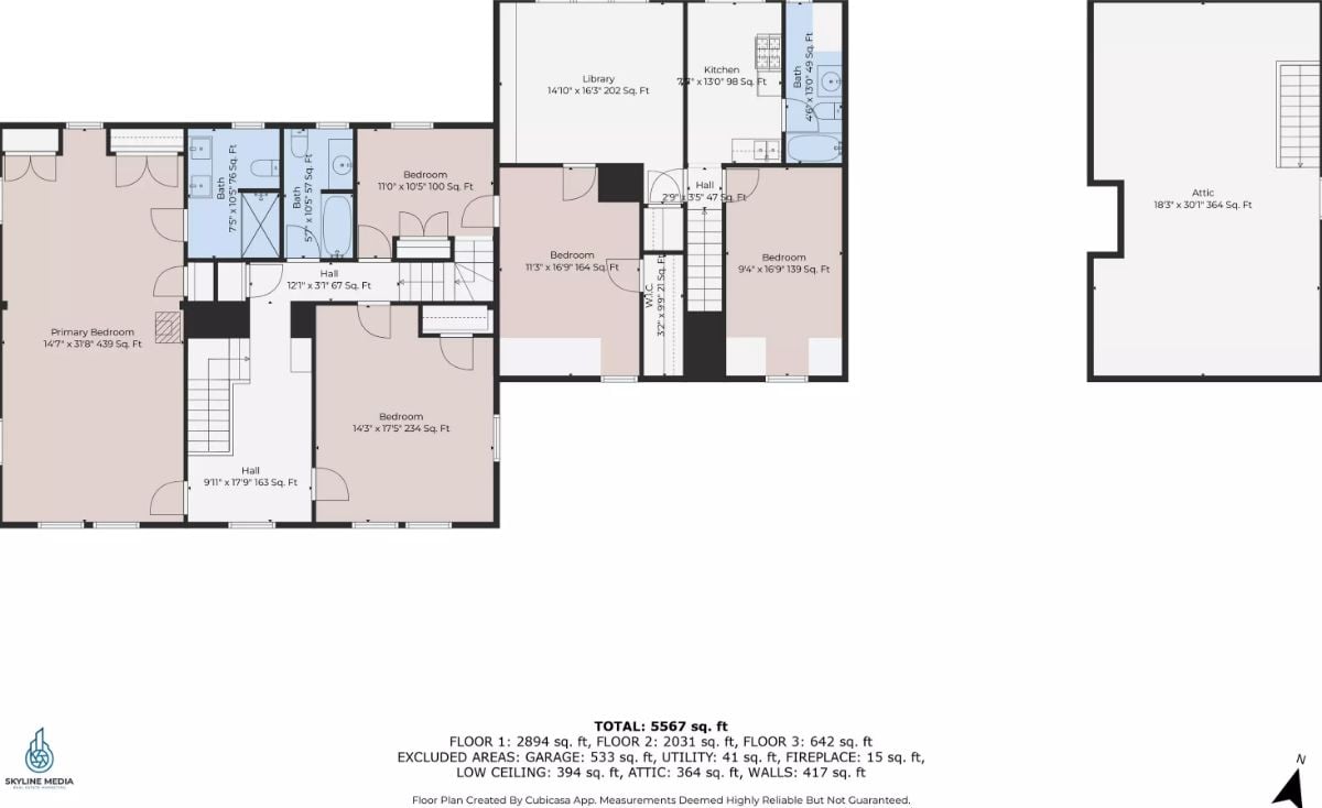Second Level Floor Plan