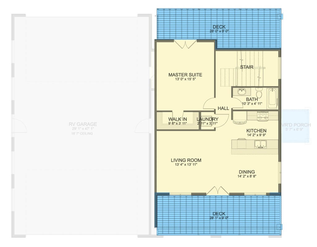 Second Level Floor Plan
